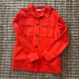 & Other Stories Bright Orange Utility Jacket
